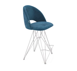 Полубарный стул SHT-ST34 / SHT-S66-1 (тихий океан/хром лак) в Вологде - предосмотр