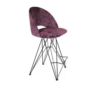 Полубарный стул SHT-ST34 / SHT-S66-1 (вишневый джем/черный муар) в Вологде - предосмотр