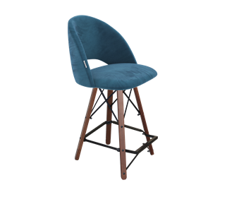 Полубарный стул SHT-ST34 / SHT-S80-1 (тихий океан/темный орех/черный) в Вологде - предосмотр