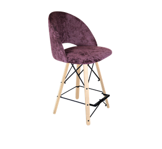 Полубарный стул SHT-ST34 / SHT-S80-1 (вишневый джем/прозрачный лак/черный) в Вологде - предосмотр