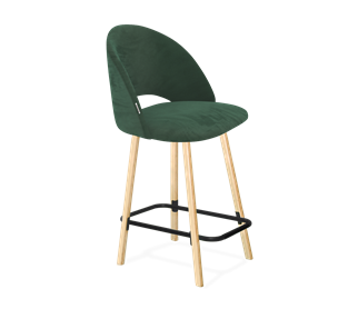 Полубарный стул SHT-ST34 / SHT-S94-1 (лиственно-зеленый/прозрачный лак/черный муар) в Вологде
