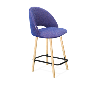 Полубарный стул SHT-ST34 / SHT-S94-1 (синий мираж/прозрачный лак/черный муар) в Вологде - предосмотр