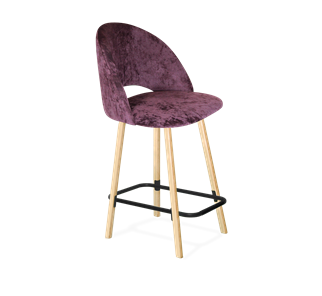 Полубарный стул SHT-ST34 / SHT-S94-1 (вишневый джем/прозрачный лак/черный муар) в Вологде - предосмотр