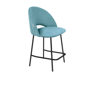 Полубарный стул SHT-ST34-1 / SHT-S29P-1 (голубая пастель/черный муар) в Вологде
