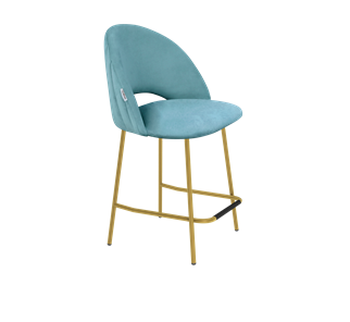 Полубарный стул SHT-ST34-1 / SHT-S29P-1 (голубая пастель/золото) в Вологде - предосмотр