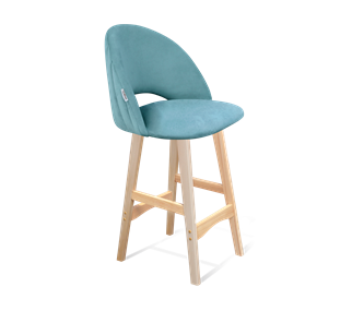 Полубарный стул SHT-ST34-1 / SHT-S65-1 (голубая пастель/прозрачный лак) в Вологде - предосмотр