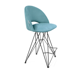 Полубарный стул SHT-ST34-1 / SHT-S66-1 (голубая пастель/черный муар) в Вологде