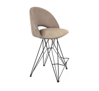 Полубарный стул SHT-ST34-1 / SHT-S66-1 (латте/черный муар) в Вологде - предосмотр
