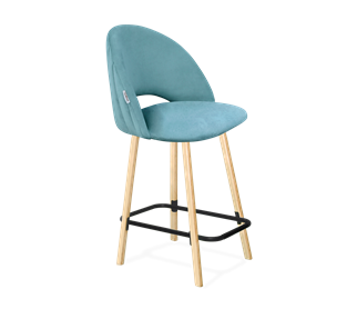 Полубарный стул SHT-ST34-1 / SHT-S94-1 (голубая пастель/прозрачный лак/черный муар) в Вологде