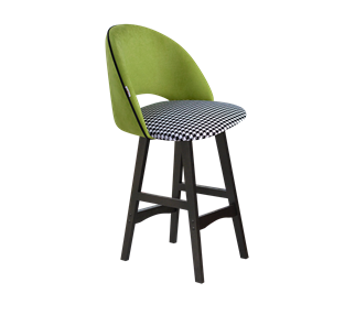 Полубарный стул SHT-ST34-3 / SHT-S65-1 (оливковый/гусиная лапка/венге) в Вологде - предосмотр
