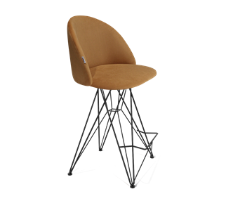 Полубарный стул SHT-ST35 / SHT-S66-1 (горчичный/черный муар) в Вологде - предосмотр