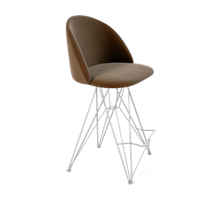 Полубарный стул SHT-ST35 / SHT-S66-1 (кофейный ликер/хром лак) в Вологде