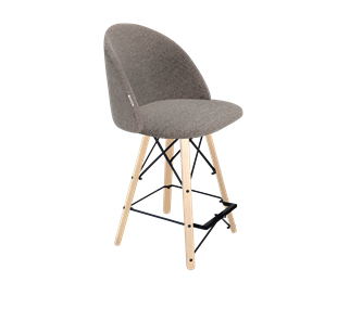 Полубарный стул SHT-ST35 / SHT-S80-1 (тростниковый сахар/прозрачный лак/черный) в Вологде
