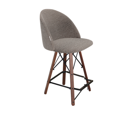 Полубарный стул SHT-ST35 / SHT-S80-1 (тростниковый сахар/темный орех/черный) в Вологде - изображение