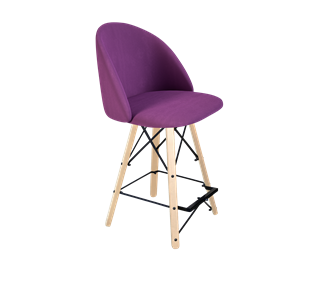 Полубарный стул SHT-ST35 / SHT-S80-1 (ягодное варенье/прозрачный лак/черный) в Вологде
