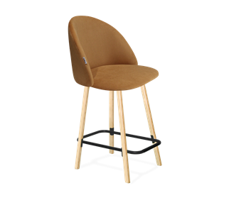 Полубарный стул SHT-ST35 / SHT-S94-1 (горчичный/прозрачный лак/черный муар) в Вологде - предосмотр