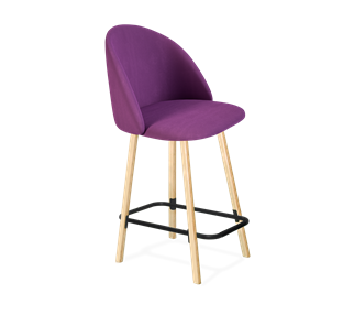 Полубарный стул SHT-ST35 / SHT-S94-1 (ягодное варенье/прозрачный лак/черный муар) в Вологде