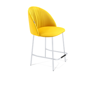 Полубарный стул SHT-ST35-1 / SHT-S29P-1 (имперский жёлтый/хром лак) в Вологде - предосмотр
