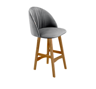 Полубарный стул SHT-ST35-1 / SHT-S65-1 (угольно-серый/светлый орех) в Вологде