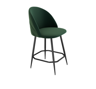 Полубарный стул SHT-ST35-2 / SHT-S148-1 (лиственно-зеленый/черный муар) в Вологде