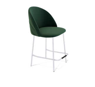 Полубарный стул SHT-ST35-2 / SHT-S29P-1 (лиственно-зеленый/хром лак) в Вологде