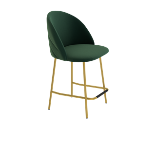 Полубарный стул SHT-ST35-2 / SHT-S29P-1 (лиственно-зеленый/золото) в Вологде