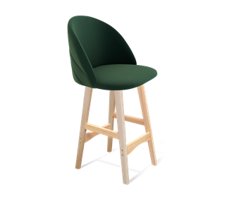 Полубарный стул SHT-ST35-2 / SHT-S65-1 (лиственно-зеленый/прозрачный лак) в Вологде