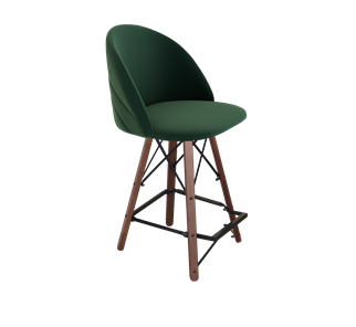 Полубарный стул SHT-ST35-2 / SHT-S80-1 (лиственно-зеленый/темный орех/черный) в Вологде