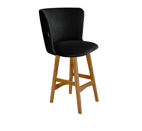 Полубарный стул SHT-ST36 / SHT-S65-1 (ночное затмение/светлый орех) в Вологде - изображение