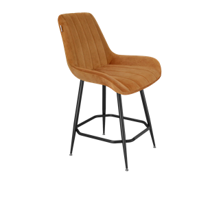 Полубарный стул SHT-ST37 / SHT-S148-1 (горчичный/черный муар) в Вологде - предосмотр