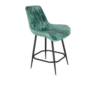Полубарный стул SHT-ST37 / SHT-S148-1 (зеленый чай/черный муар) в Вологде - предосмотр