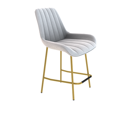 Полубарный стул SHT-ST37 / SHT-S29P-1 (серое облако/золото) в Вологде - изображение