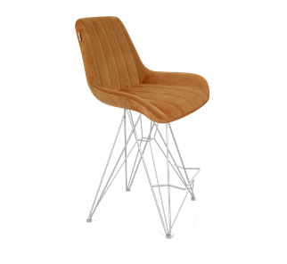 Полубарный стул SHT-ST37 / SHT-S66-1 (горчичный/хром лак) в Вологде - предосмотр