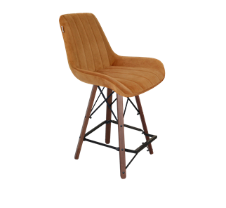 Полубарный стул SHT-ST37 / SHT-S80-1 (горчичный/темный орех/черный) в Вологде - предосмотр
