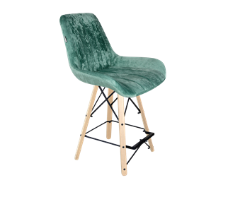 Полубарный стул SHT-ST37 / SHT-S80-1 (зеленый чай/прозрачный лак/черный) в Вологде - предосмотр