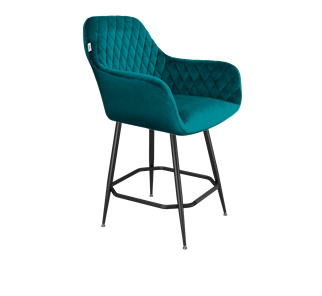 Полубарный стул SHT-ST38 / SHT-S148-1 (альпийский бирюзовый/черный муар) в Вологде - предосмотр