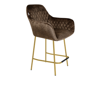 Полубарный стул SHT-ST38 / SHT-S29P-1 (кофейный трюфель/золото) в Вологде - предосмотр