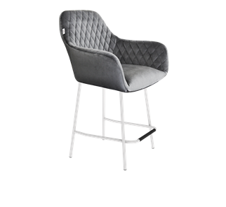 Полубарный стул SHT-ST38 / SHT-S29P-1 (угольно-серый/белый муар) в Вологде - предосмотр