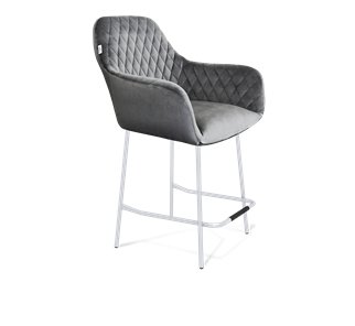 Полубарный стул SHT-ST38 / SHT-S29P-1 (угольно-серый/хром лак) в Вологде - предосмотр