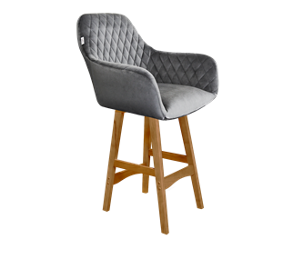 Полубарный стул SHT-ST38 / SHT-S65-1 (угольно-серый/светлый орех) в Вологде