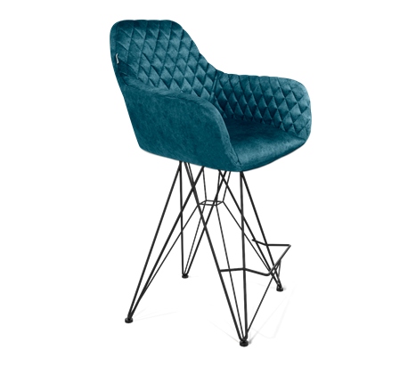 Полубарный стул SHT-ST38 / SHT-S66-1 (тихий океан/черный муар) в Вологде - изображение