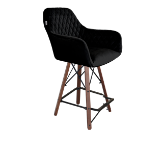 Полубарный стул SHT-ST38 / SHT-S80-1 (ночное затмение/темный орех/черный) в Вологде - предосмотр