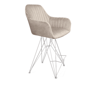 Полубарный стул SHT-ST38-1 / SHT-S66-1 (лунный мрамор/хром лак) в Вологде