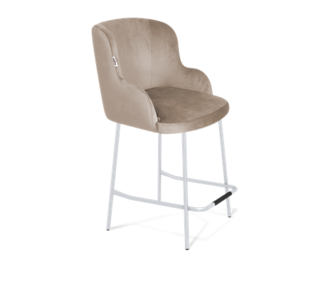 Полубарный стул SHT-ST39 / SHT-S29P-1 (латте/хром лак) в Вологде - изображение