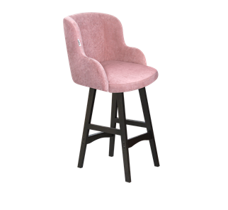 Полубарный стул SHT-ST39 / SHT-S65-1 (пыльная роза/венге) в Вологде - предосмотр