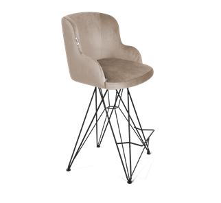 Полубарный стул SHT-ST39 / SHT-S66-1 (латте/черный муар) в Вологде - предосмотр