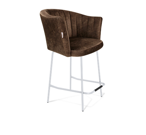 Полубарный стул SHT-ST42-1 / SHT-S29P-1 (кофейный трюфель/хром лак) в Вологде - изображение