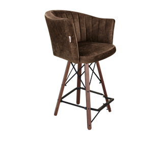 Полубарный стул SHT-ST42-1 / SHT-S80-1 (кофейный трюфель/темный орех/черный) в Вологде - предосмотр