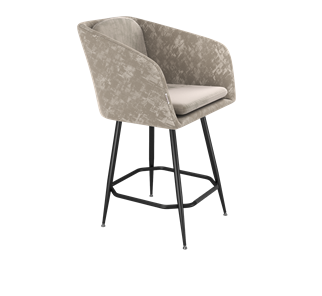 Полубарный стул SHT-ST43-1 / SHT-S148-1 (карамельный латте/черный муар) в Вологде