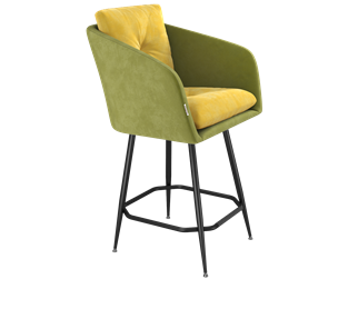 Полубарный стул SHT-ST43-2 / SHT-S148-1 (фисташковый десерт/черный муар) в Вологде